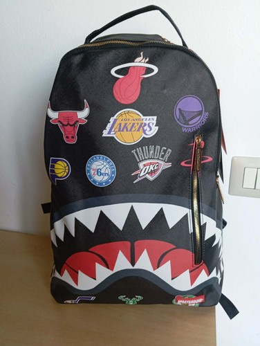 Zaino nero con loghi - nba, e
